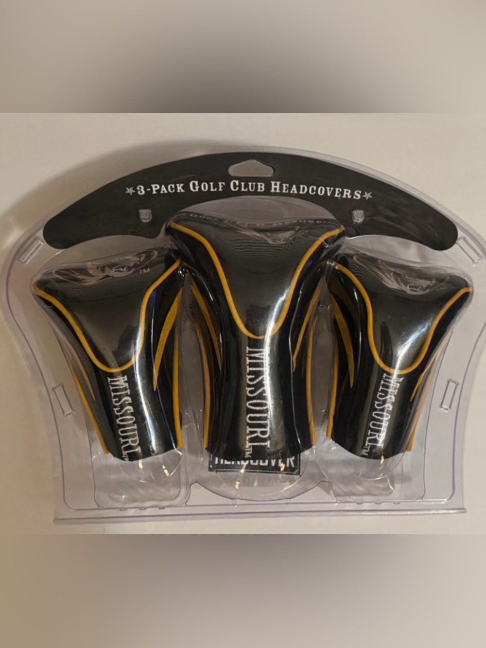 NIP Missouri Tigers Set of 3 Golf
Club Headcovers Blk/Gold
